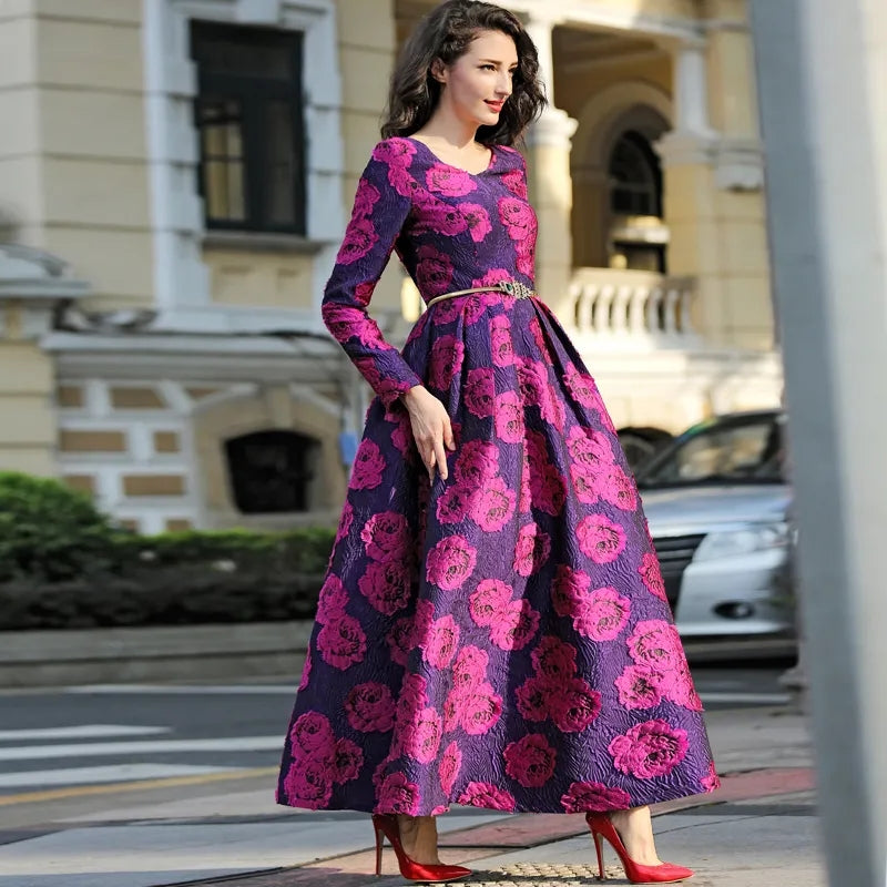 Handmade A-line pink floral mother of the bride dresses