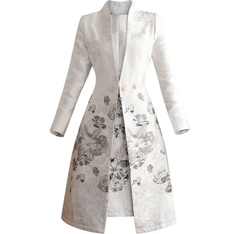 The silver jacquard mum dress suit – EDKAY COLLECTION UK