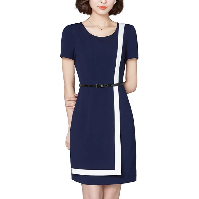 Formal dress with belt best sale