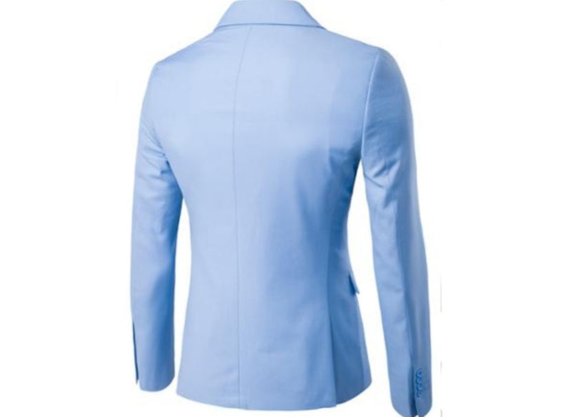 Men's cotton 3-piece suit - sky blue *Please allow 2 weeks*