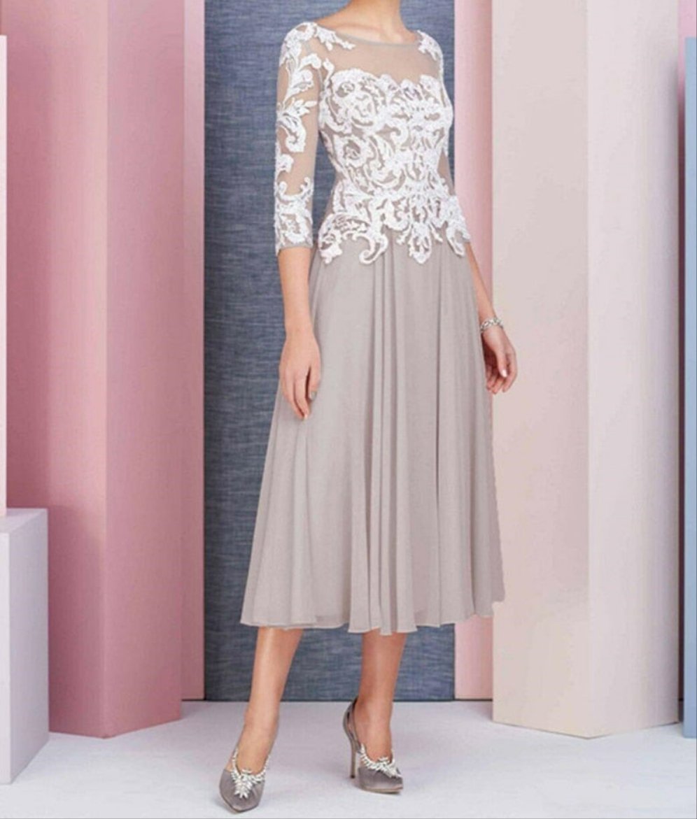 Mid calf mother on sale of the bride dresses